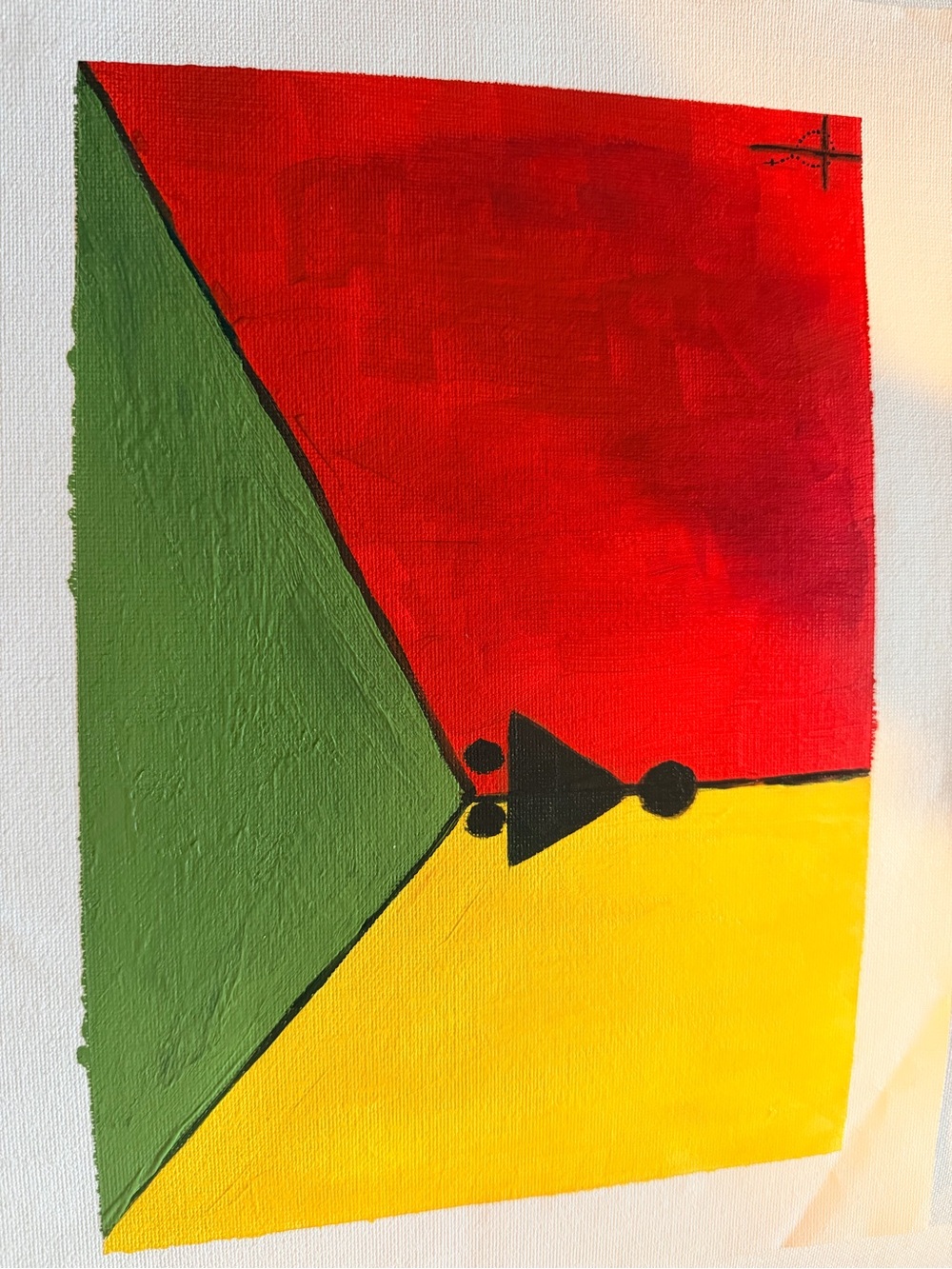 Abstract “Fiat” Oil Canvas Original 9x12